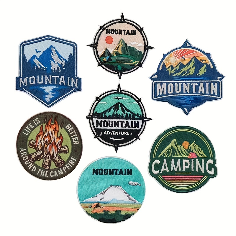 Camp Embroidered Patches Clothing Outdoor Iron Patches - Temu