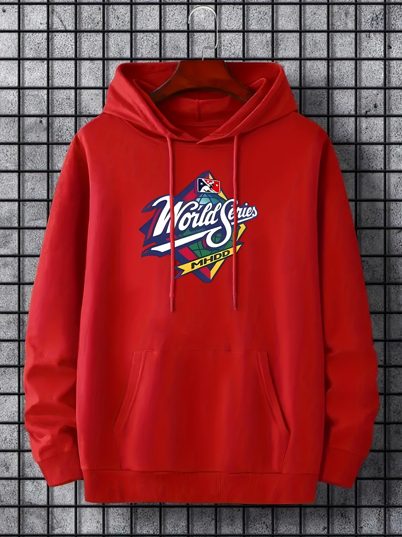 World Series Print, Hoodies For Men, Graphic Sweatshirt With