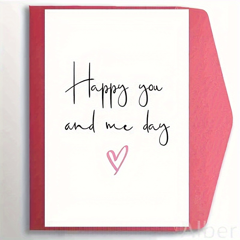 

Sweet Anniversary Card For Boyfriend Girlfriend, Romantic Anniversary Card For Wife Husband, Funny Valentines Day Card For Him Her, 5*7 Inch Includes Envelope