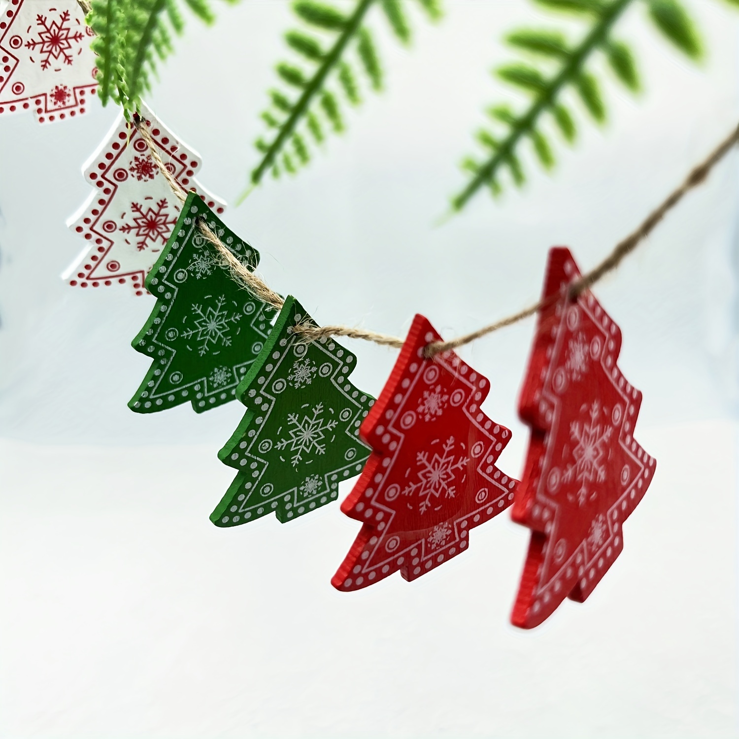Wood Color Christmas Snowflake Ornaments Hanging Wooden Snow - Temu  Philippines