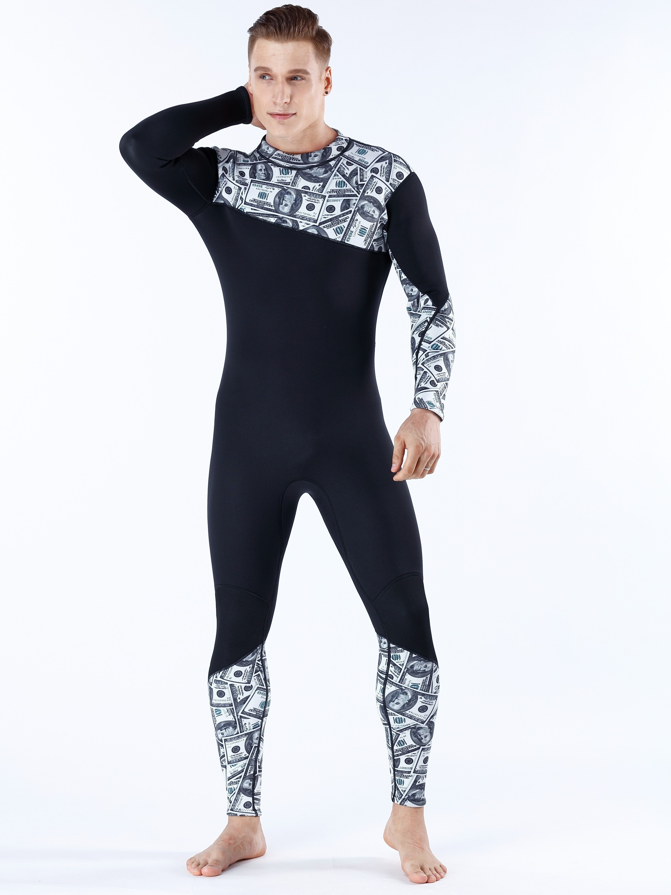 3MM Neoprene Spearfishing Wetsuit with Hooded, 2 Pieces  Camouflage Hunting Diving Suit Color Can Change with The Environment for  Cool Water Freediving Snorkeling,S : Sports & Outdoors