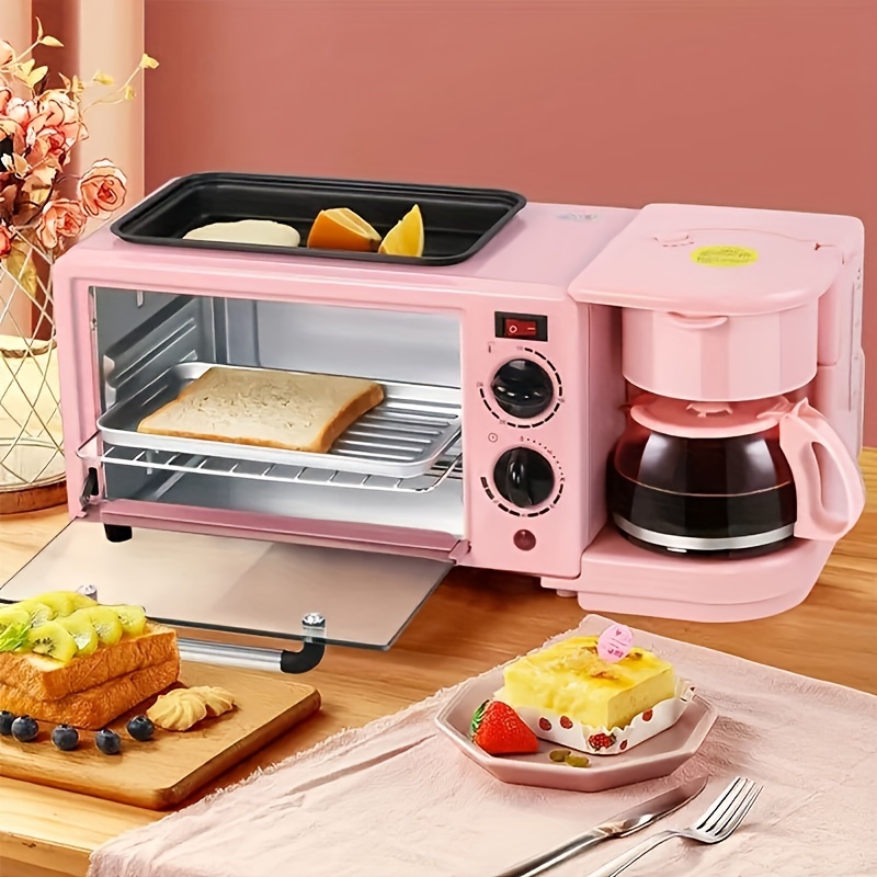 Us Plug 3-in-1 Breakfast Machine Station Toaster Bread Machine