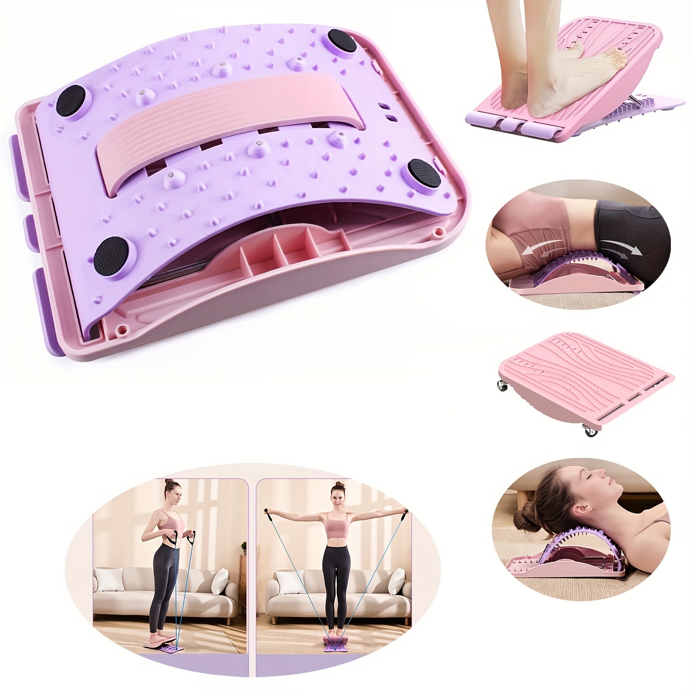 Back Stretcher, Lumbar Relief Back Stretcher Device, Multi-level Back  Stretching Device, Back Massager Pain Relief For Herniated Disc, Sciatica,  Scoliosis - Temu