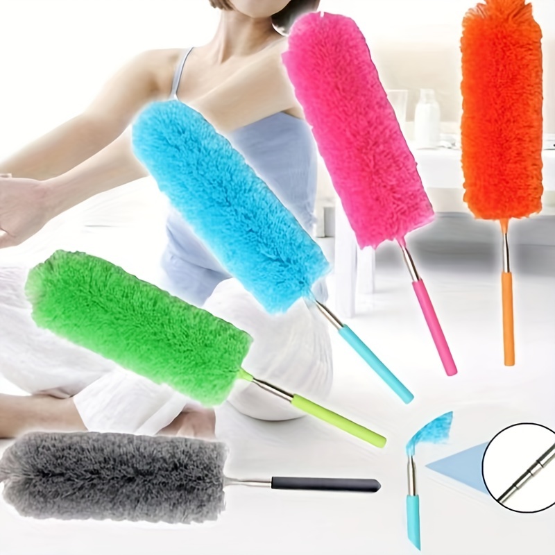 Electrostatic Microfiber Dusters, Retractable Dust Removal Brush, Bendable  Head Microfiber Dusting Brush, Reusable Washable Furniture Dust Duster For  Fan, Desktop, Keyboard, Furniture,car, Cleaning Supplies, Cleaning Tool,  Ready For School - Temu