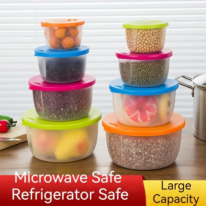 Nesting Food Storage Containers With Lids And Steam Vents - Temu