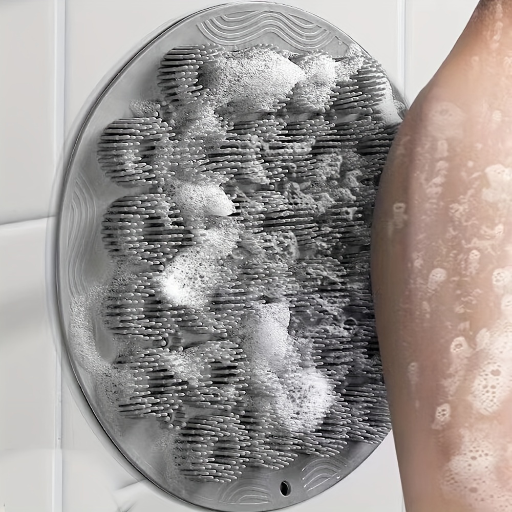 Gratte-Dos Mains Libres, Tapis De Bain Exfoliant, Gratte-Dos En Silicone  Pour La Douche - Temu France