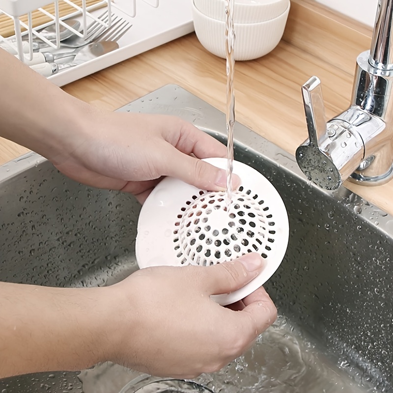 1pc Salle De Bain Lavabo Drain Catcher De Cheveux, Silicone Évier