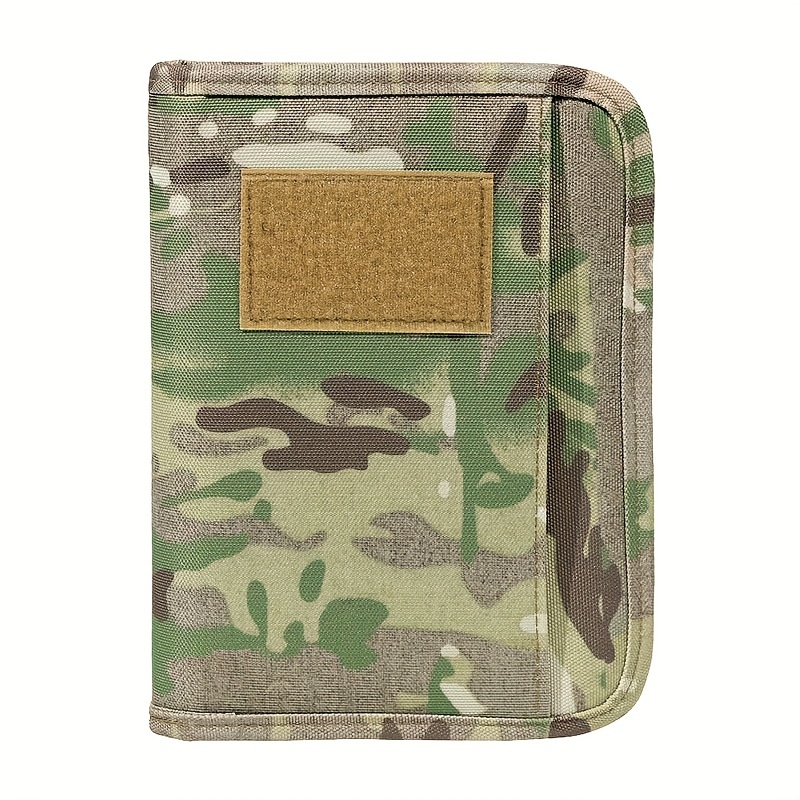 TEMU Kosibate A6 Tactical Notebook - Weatherproof Oxford Cloth, Zippered Padfolio With Ring Binder & Loose-leaf Paper