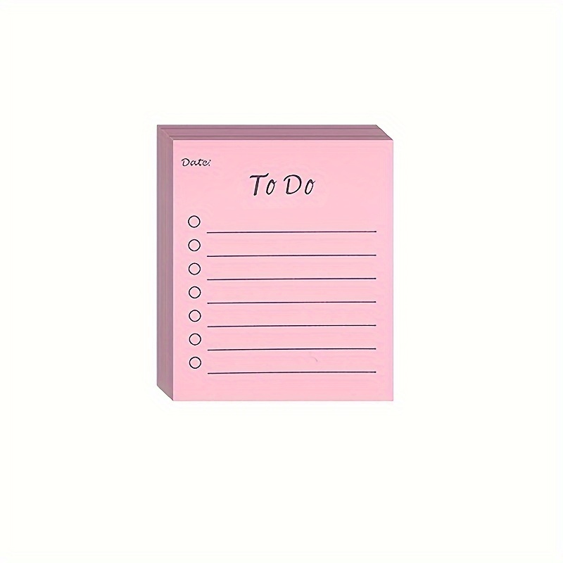 1pc Multicolor Sticky Notes Work Memo Pad Planner Time Management