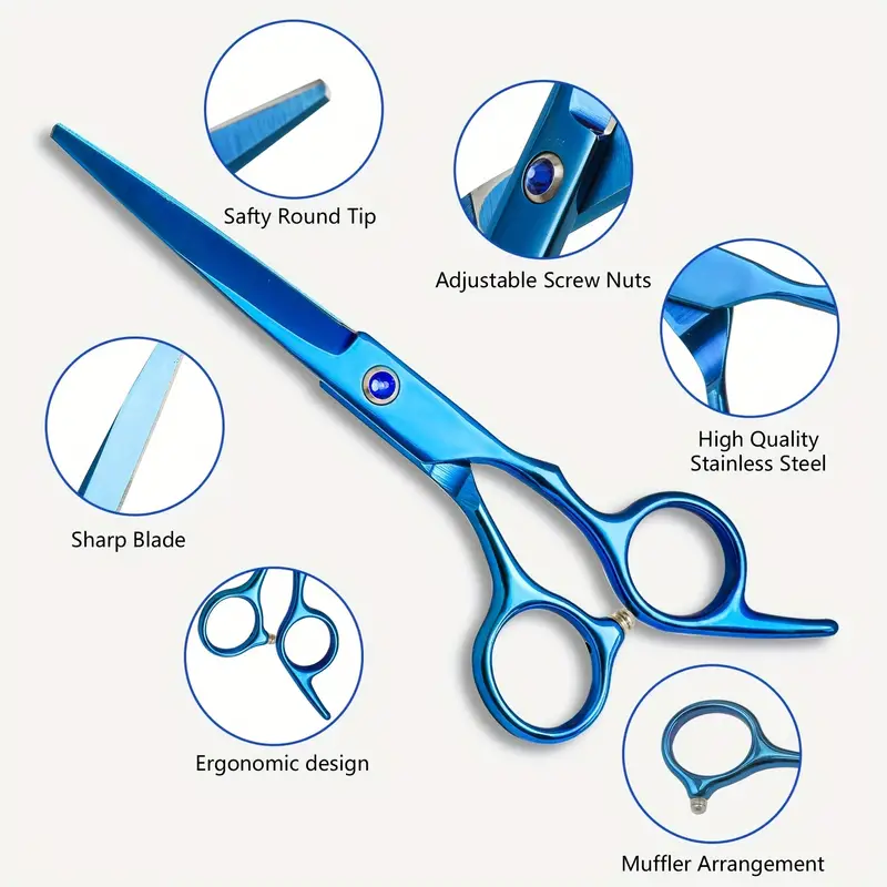 hair cutting scissors kits cutting scissors thinning shears professional salon barber haircut scissors for family barber salon use details 0