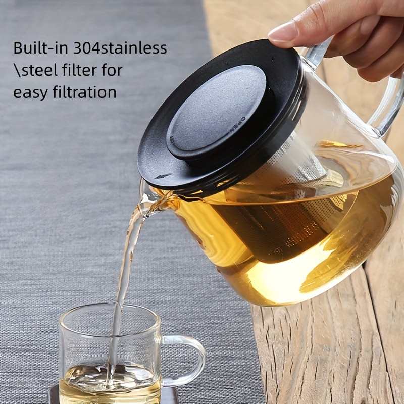 Filter Kettle, Stainless Steel Water Kettle, Water Kettle, Tea Kettle, Filter Pot1Pc Household Kettle Tea Filter Kettle Durable Tea Pot Heat-Resistant