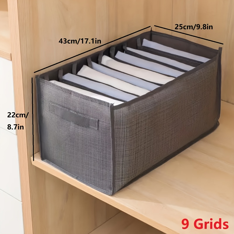 Sock Underwear Organizer Dividers,Drawer Organizers Fabric Foldable Cabinet Closet  Organizers and Storage Boxes for Storing Socks, Underwear, Ties