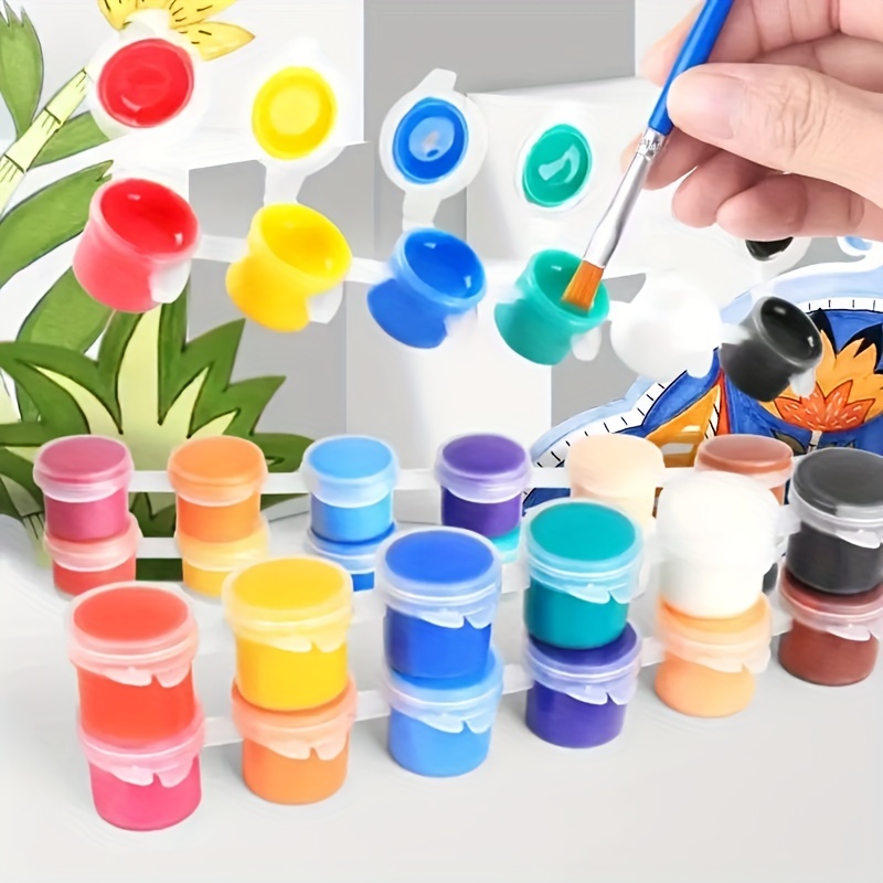 Acrylic Paint Set With Paint Brushes, 12 Colors Art Craft Paint Non-toxic,  Perfect For Hobby Painters, Artists, Adults, Perfect For Canvas Wood  Ceramic Paint Supplies - Temu Germany