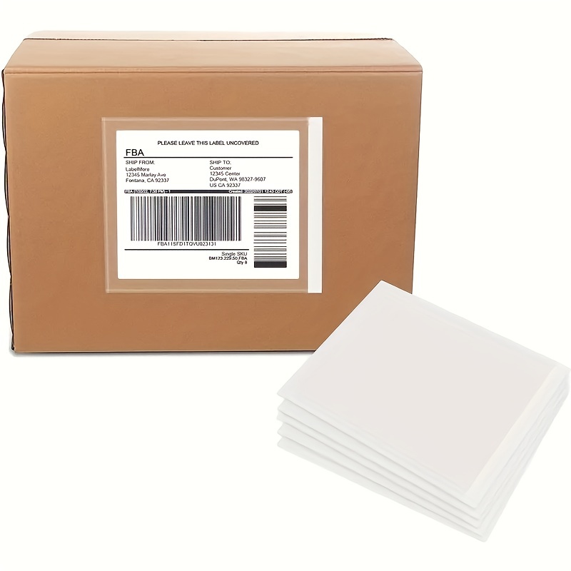 10pcs 11.43 Cmx 13.97cm Enveloppe Transparente Adhésive De Chargement  Supérieur Pour Liste D'emballage / Étiquette D'expédition