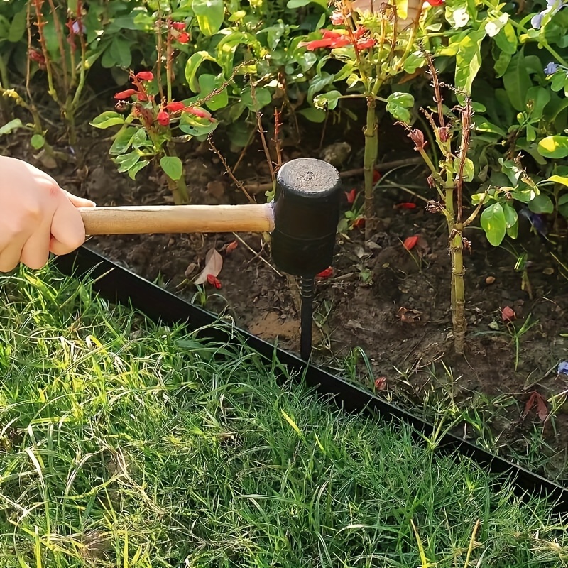 5 x 39 inch Brown Rubber No Dig Landscape Garden Border Edging (Pack 5)  Easy Use