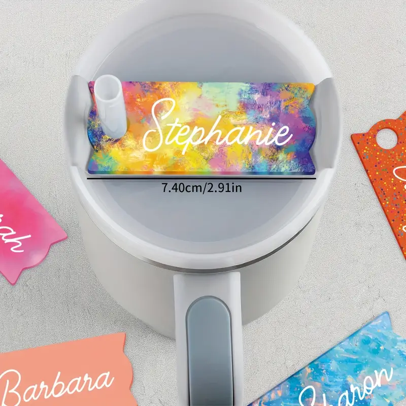 30 Oz Tumbler Name Plate, Personalized Tumbler ID Tag, Straw Topper, Tumbler  Lid Topper, Stanley Cup Accessories, Stanley Name Plate 