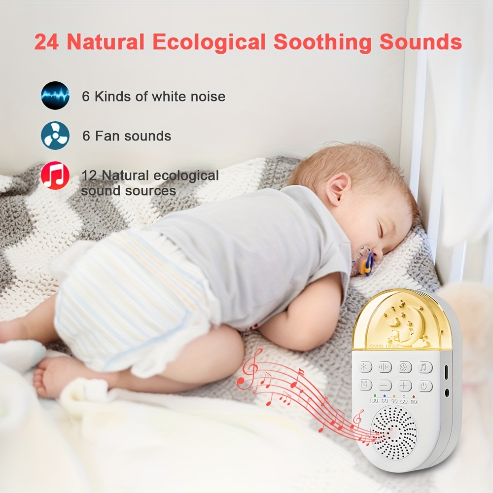 White Noise Machine Sleep Sound Machine With 32 Sounds And 7 - Temu