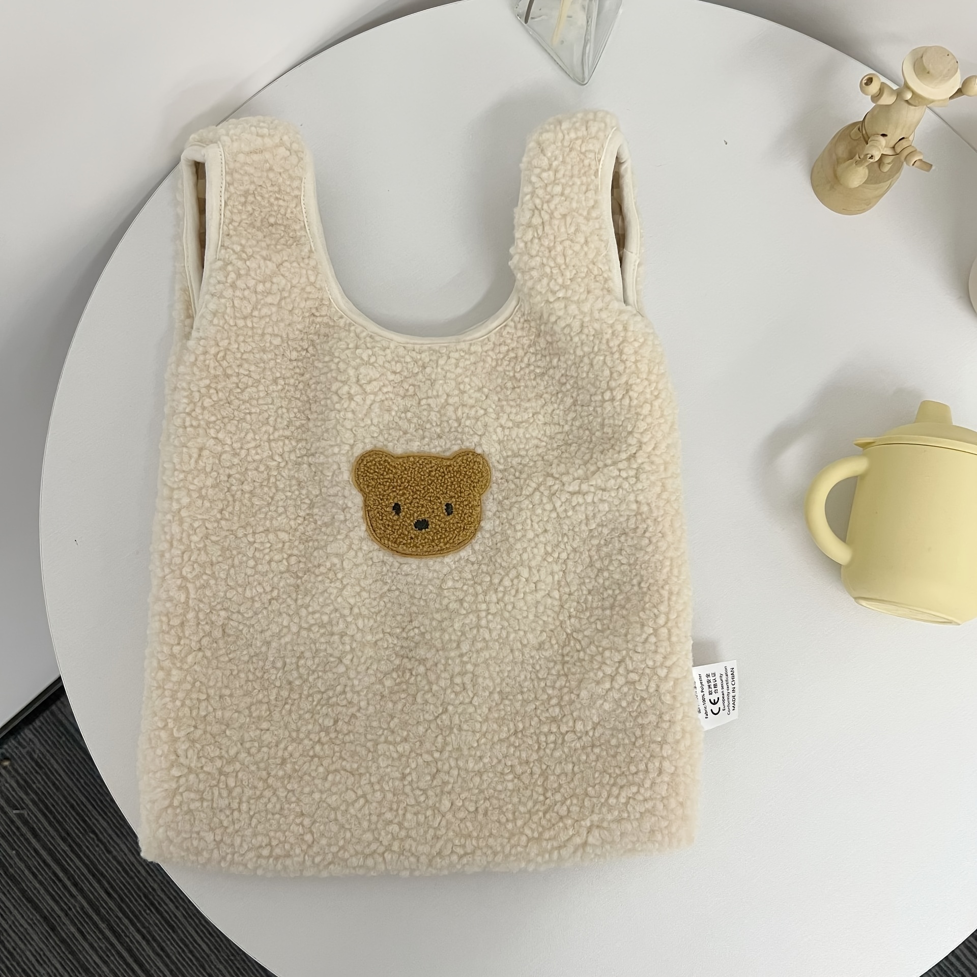 Cartoon Bear Handbag for Baby Stroller Storage
