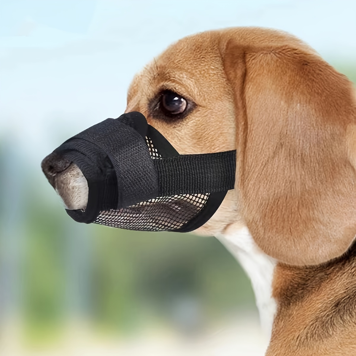 breathable dog mouth cover dog muzzle anti biting barking Temu