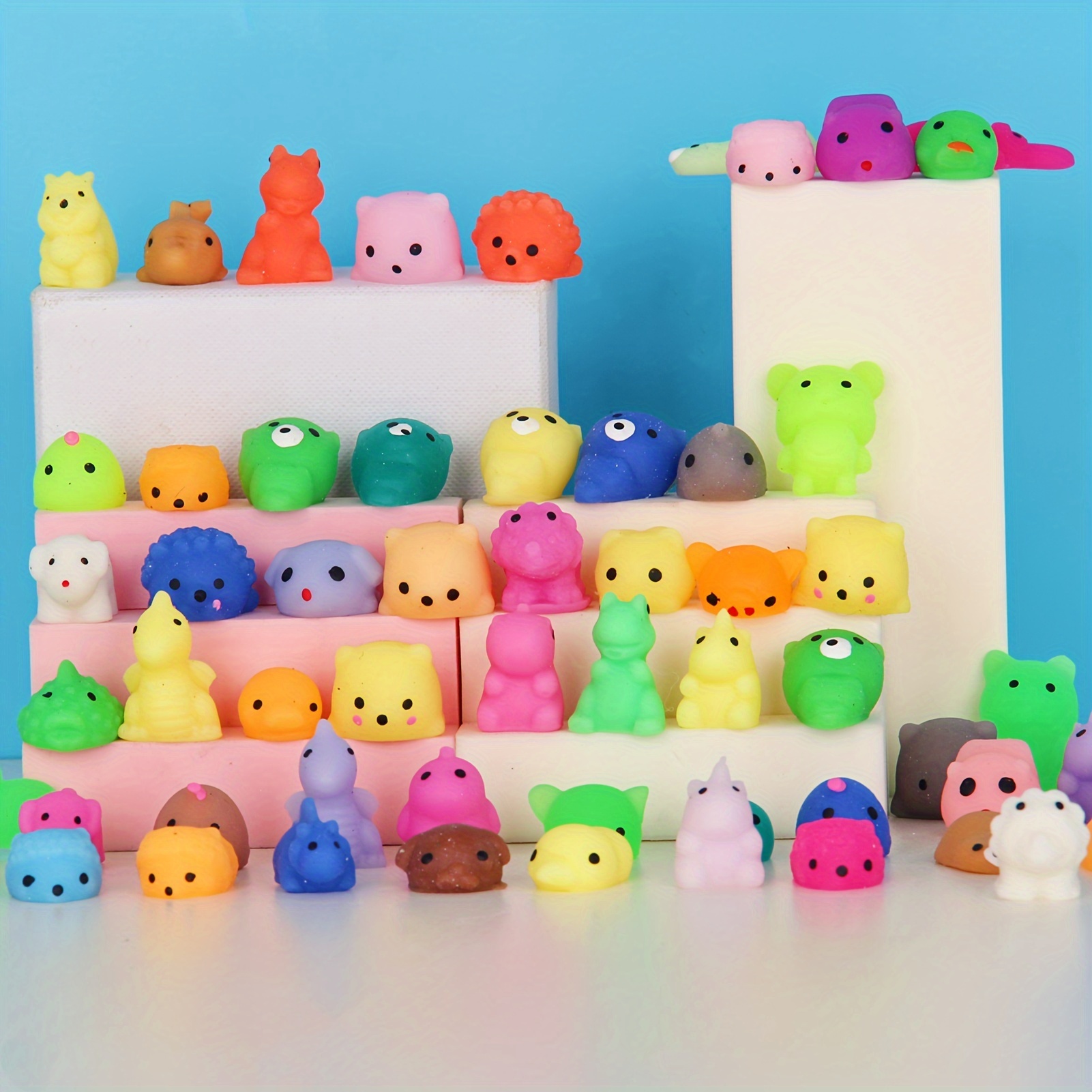 Mochi-Fun” - Mini Kawaii Squishies for Kids, Stress Reliever Toys