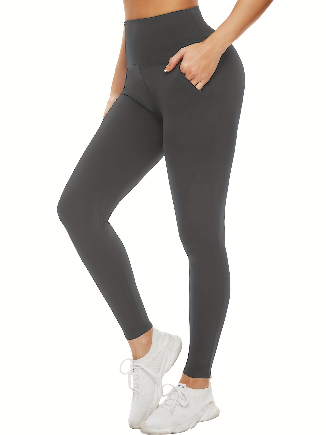 Leggings with Pockets for Women, High Waisted Tummy Control