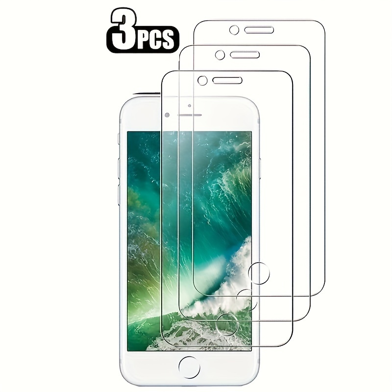 JETech Protector de pantalla para iPhone SE 3/2 (edición 2022/2020), 4.7  pulgadas, película de vidrio templado, paquete de 3