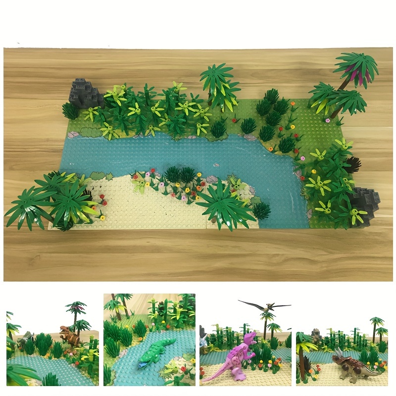32x32 Baseplate Building Blocks Jungle Forest Ocean Base Board Halloween Gift