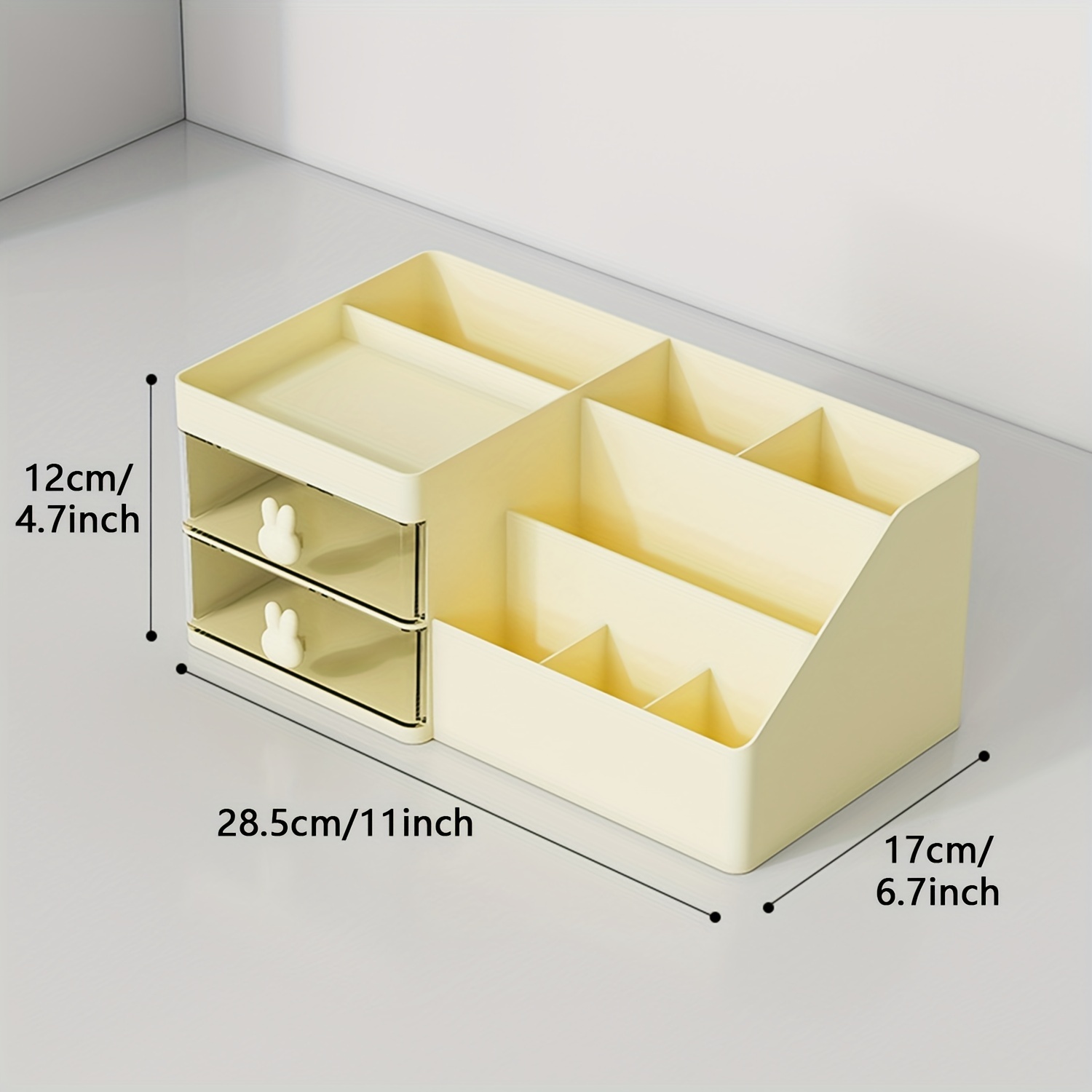 Double Layer Desktop Stationery Rack Storage Holder Multi - Temu