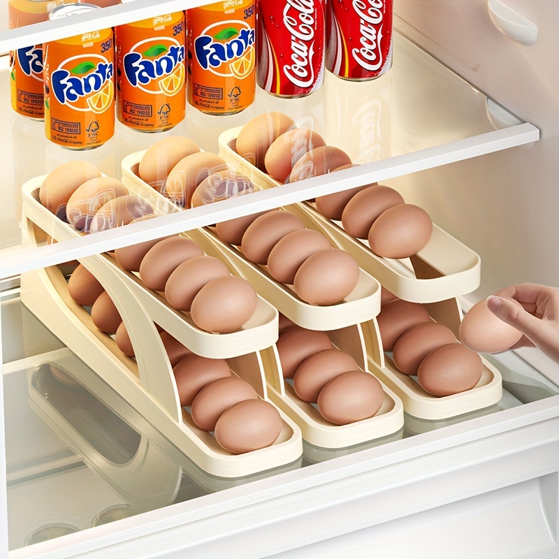 Egg Holder for Refrigerator, Large Capacity Egg Holder, 36 Eggs Storage  Box for Fridge, Egg Sotage Container Fridge, Rolling Egg dispenser