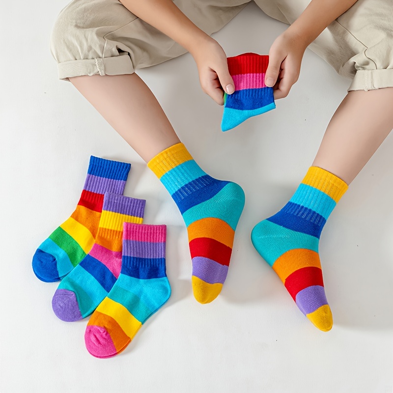 6 Pares De Calcetines Divertidos Para Bebés Y Niños Pequeños Con