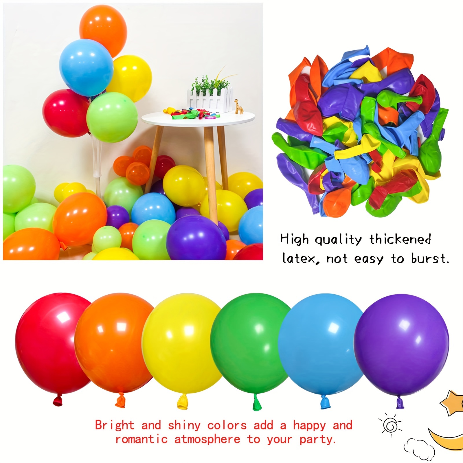 Rainbow Balloon Garland Arch Kit With Balloon Glue Ribbons - Temu