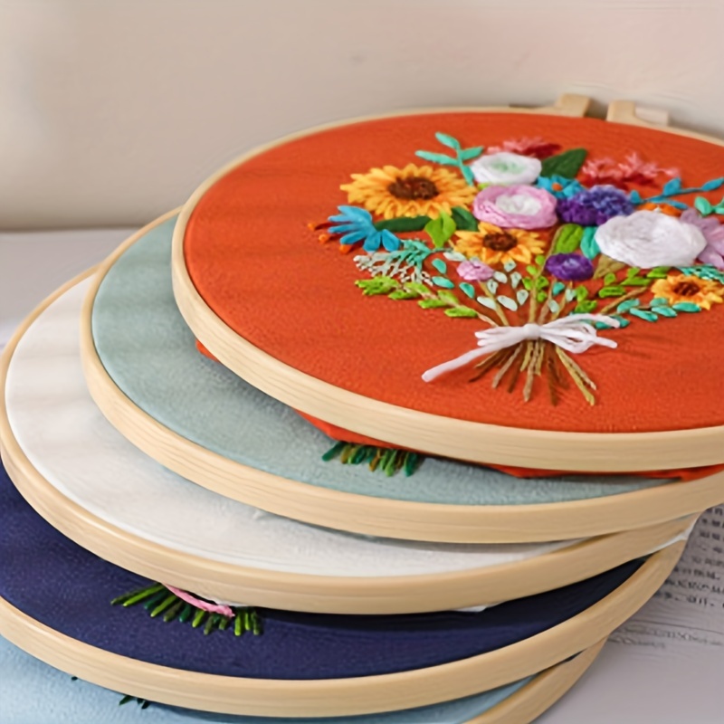 1pc 30*30cm/11.8*11.8インチ刺繍キット花柄基本初心者練習