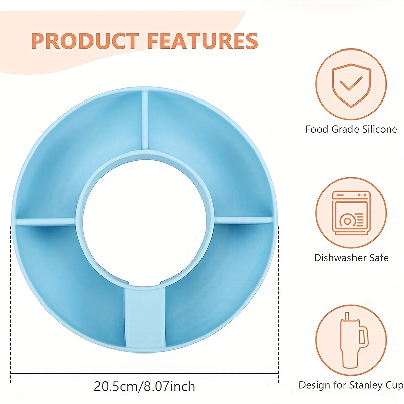 Snack Bowl Reusable Snack Ring Compatible With Stanley - Temu