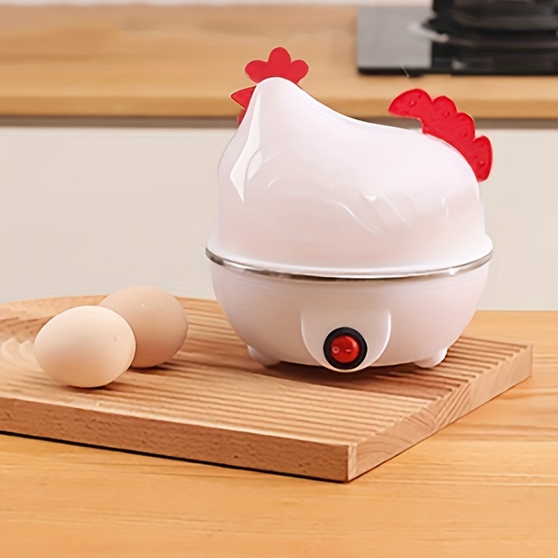 Hervidor de huevos, cocedor de huevos para microondas, cocedor eléctrico de  4 huevos con accesorio de vapor, cocedor de huevos en forma de pollo para  cocina casera WSX 9024736120376