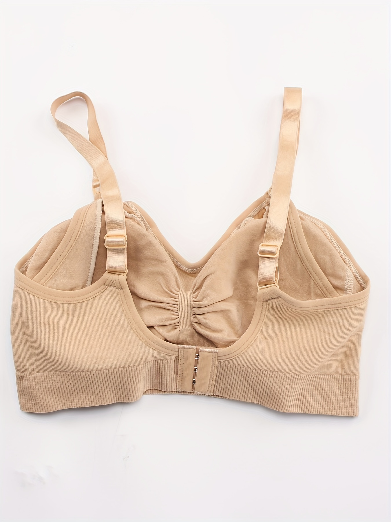 3pcs Women's Elastic Front Button Lingerie Postpartum Feeding Bras