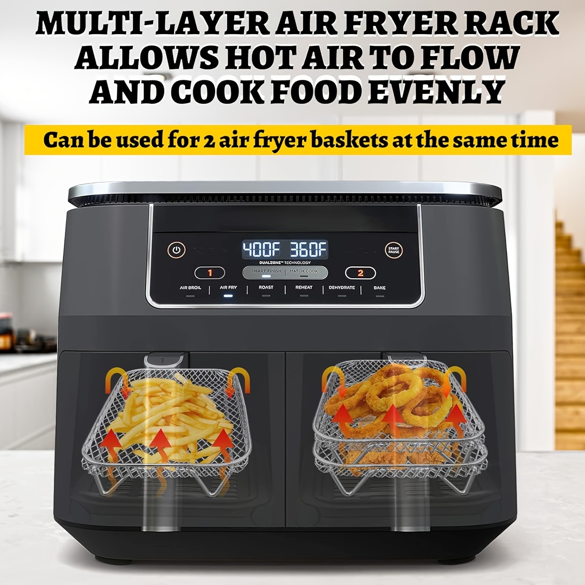 Air Fryer Rack Apilable - Temu