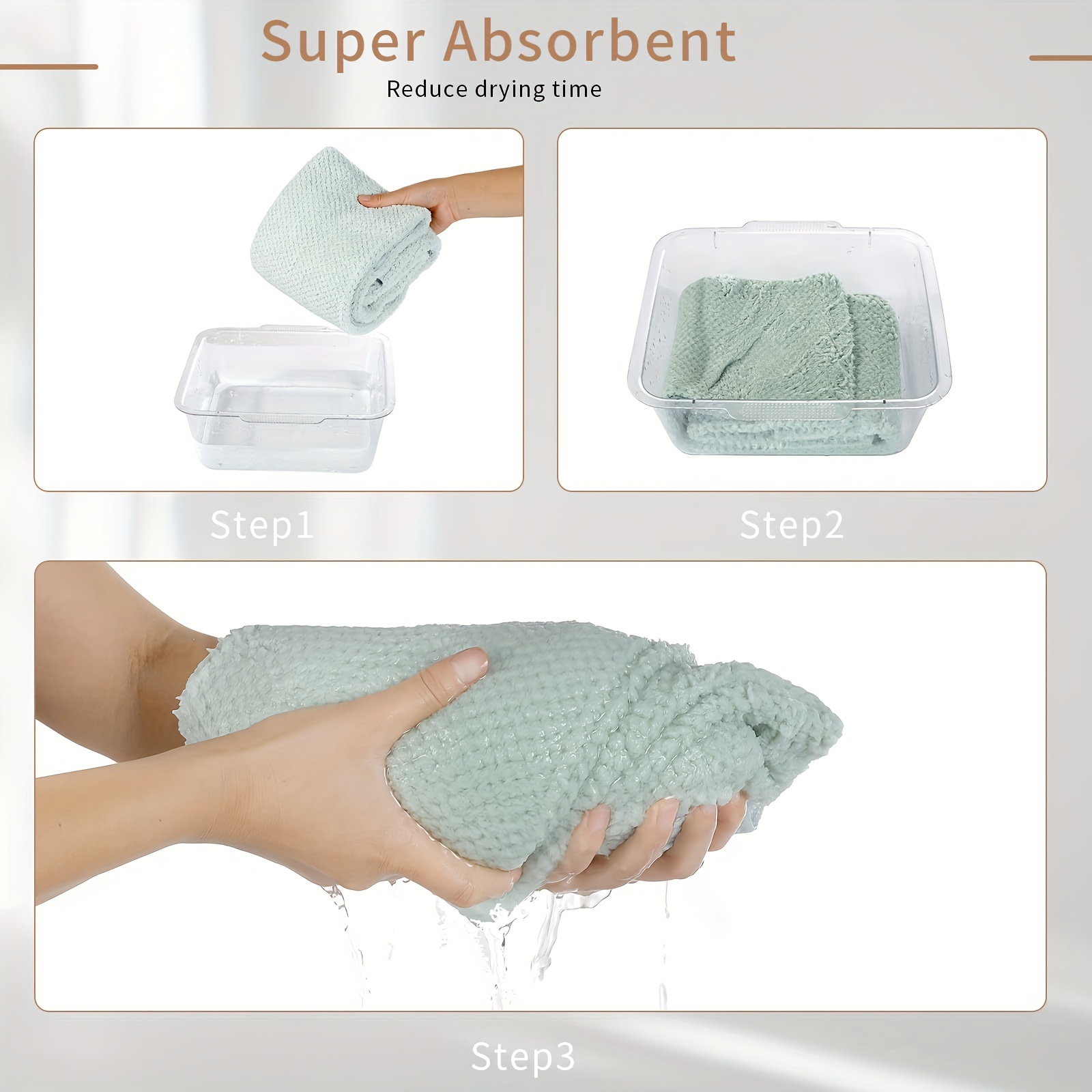 Set Asciugamani Super Assorbenti 2 Pezzi Asciugamano Bagno - Temu