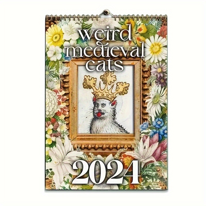 2024 Pissed-Off Cats Calendar,Funny Sassy Holiday Gift For Cat lovers,For  Office