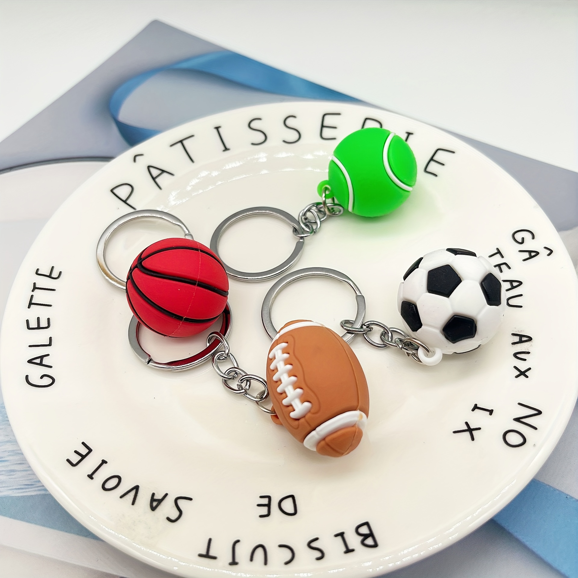 Porte-clés / bijoux universel - ballon de football et chaussure