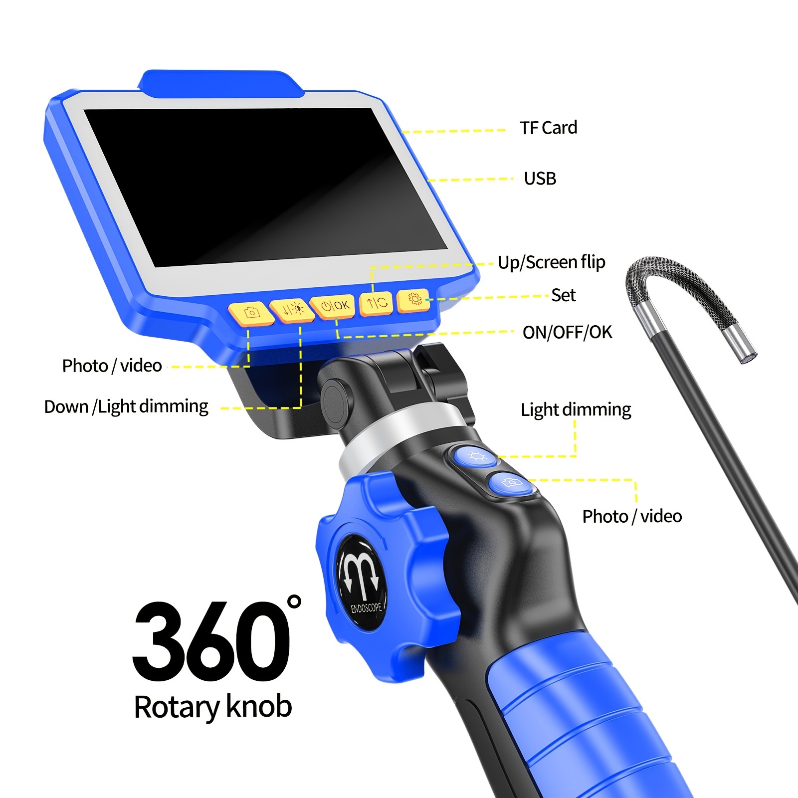 Ip67 Industrial Endoscope Camera 2mwaterproof - Temu