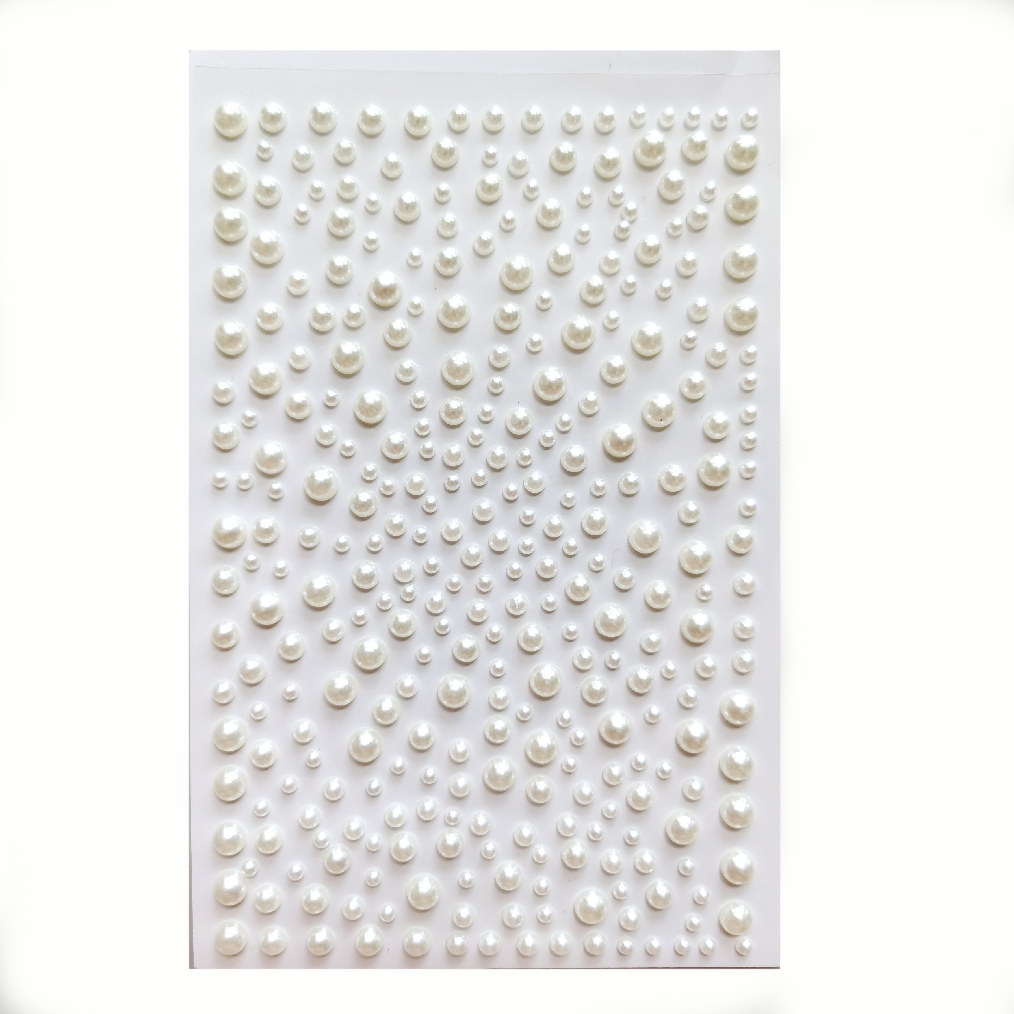 Self Adhesive Pearl Stickers, White Flat Back Pearls Sticker For Face  Beauty Makeup Nail Art Cell Phone DIY Crafts Home Decor Scrapbooking  Embellishme