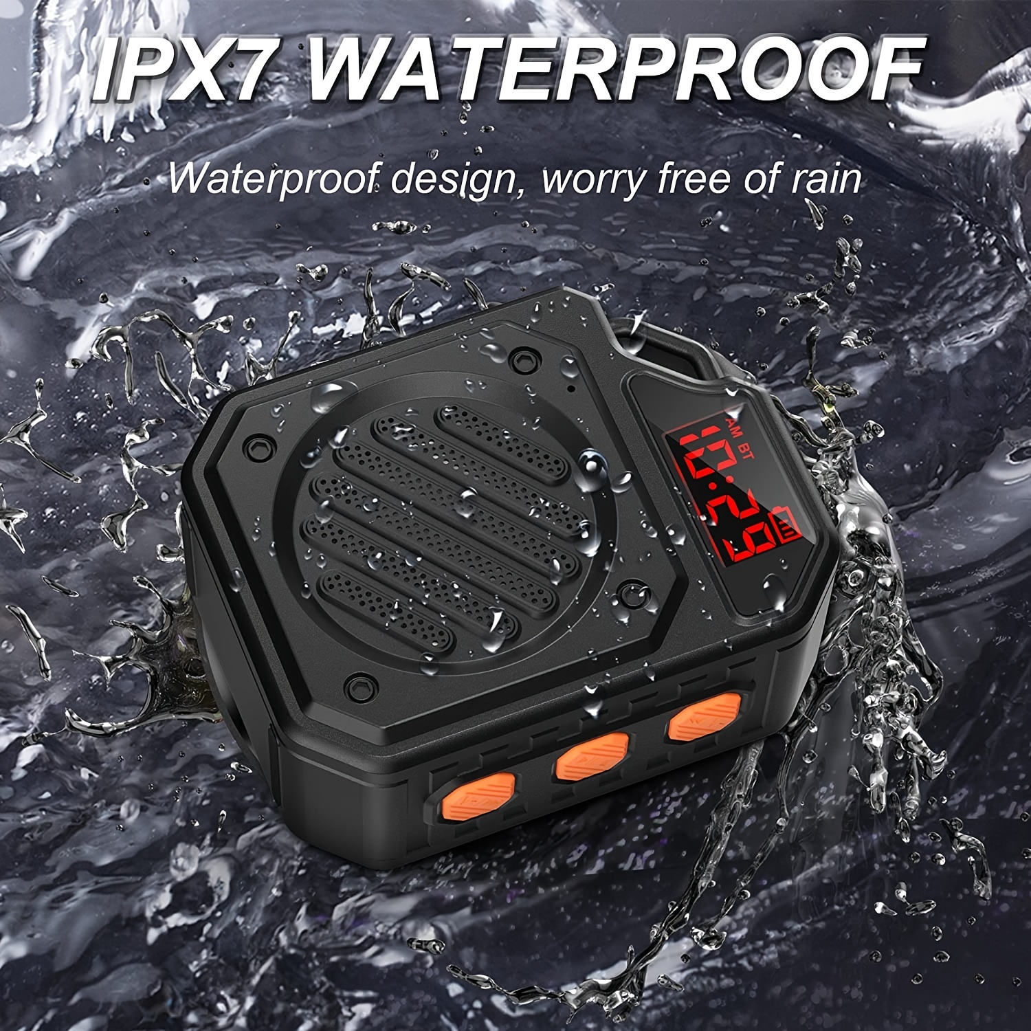 Altavoz Bluetooth para ducha, minialtavoz IPX7 portátil resistente al agua,  compatible con tarjeta TF, ventosa para Kayak al aire libre, canoa, regalo  de playa