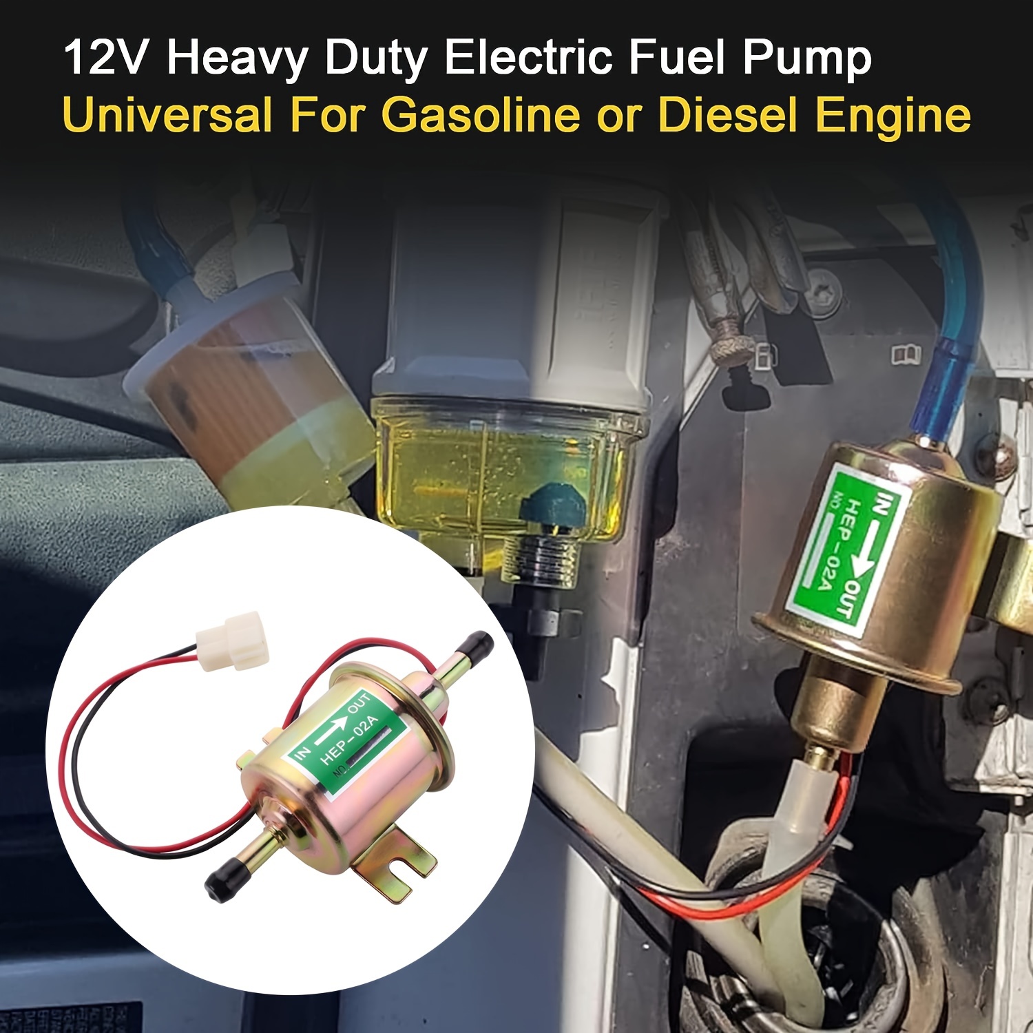 Universelle Elektroauto-Kraftstoffpumpe Benzin Benzin 12V - Temu