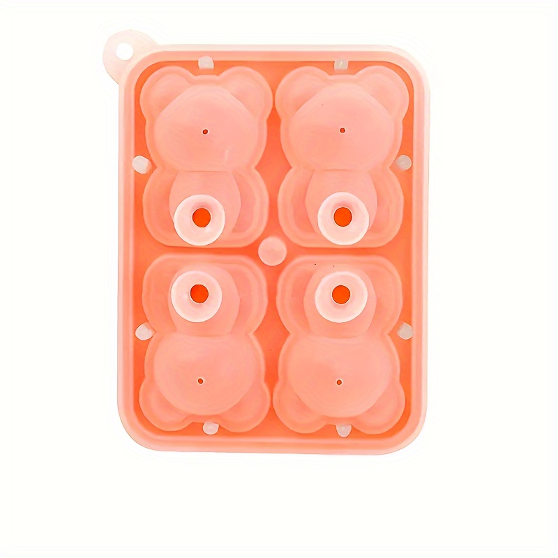 Cute Bear Ice Cube Mold - Flexible Silicone Tray for Easy Release - Perfect  for Making Ice, Chocolate, Candy, and More!
