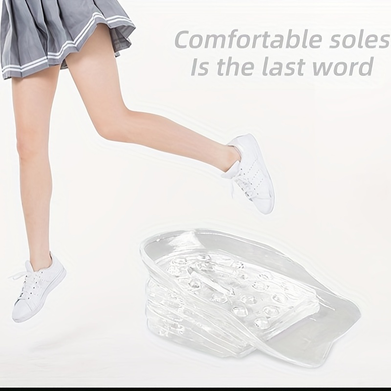 Adjustable 5 Layer Height Increase Insoles Gel Heel Lift Inserts
