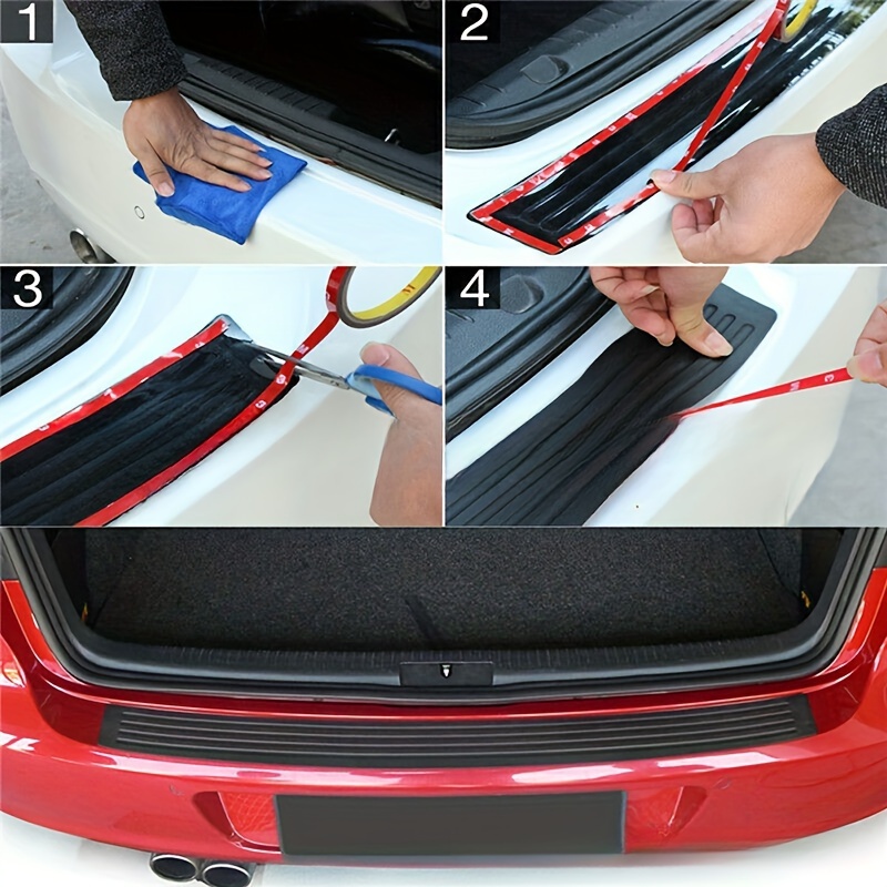 Anti-Scratch Auto Kofferraum Türschweller Schutzfolie Universal Hintere  Stoßstange Gummi Formteile Pad Trim Cover Strip
