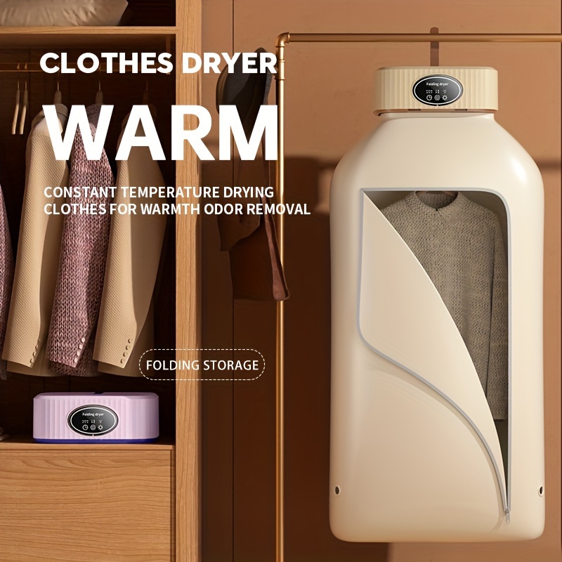 600w Portable Clothes Dryer - Compact And Convenient Drying Solution For  Apartment, Dorm, Rv - Easy To Use Mini Dryer, With Dryer Bag, Uv  Sterilization, For Delicate Garments, Underwear, Baby Clothes - Appliances  - Temu
