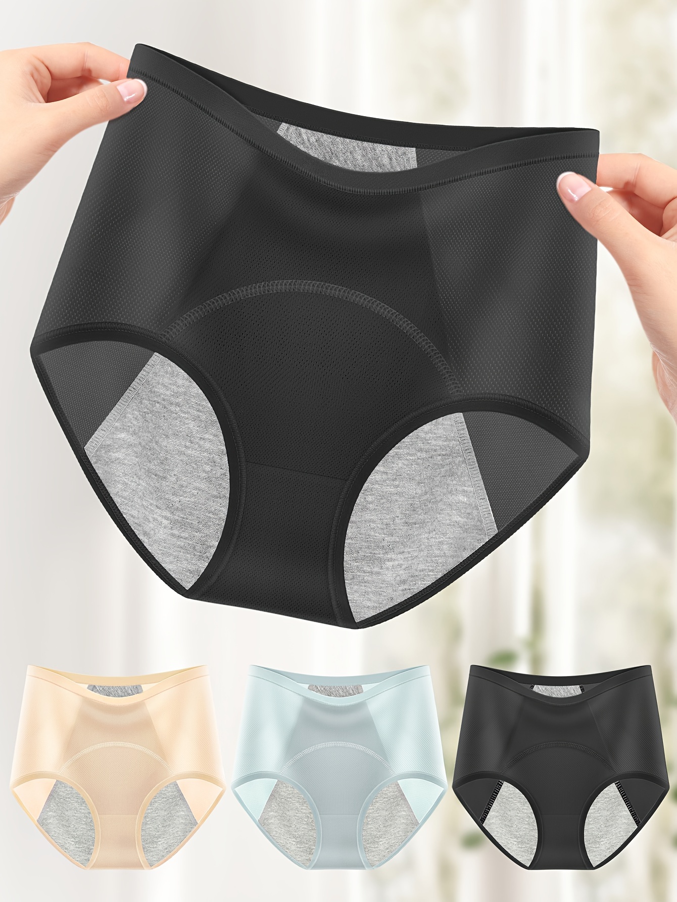 Solid Period Panties Simple Comfy Leak proof Stretchy - Temu
