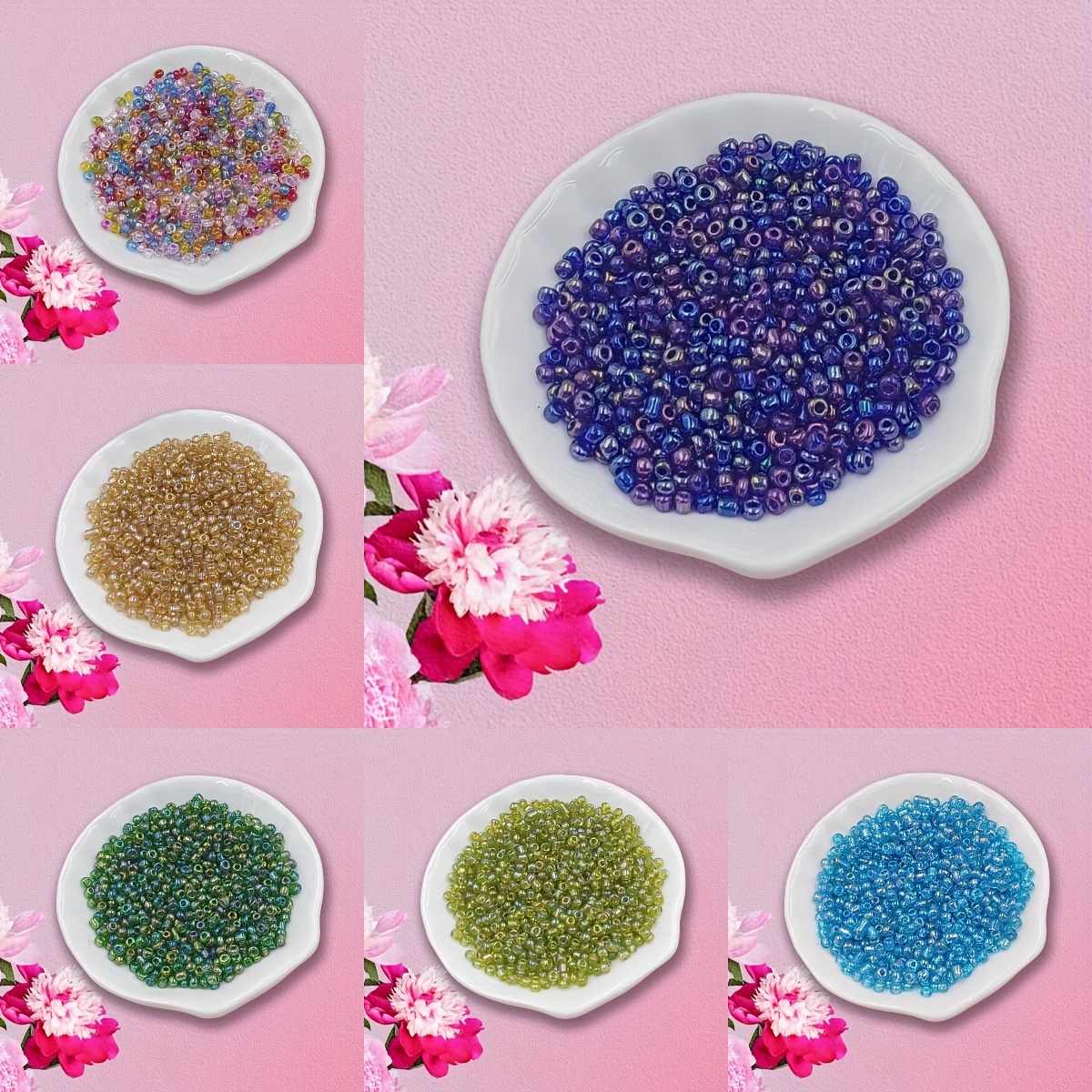 Glass Rice Beads For Jewelry Making Kit 8/0 Small Beads - Temu