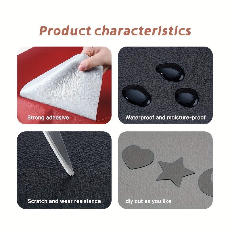Self adhesive Artificial Leather Patch Patch Upholstery - Temu